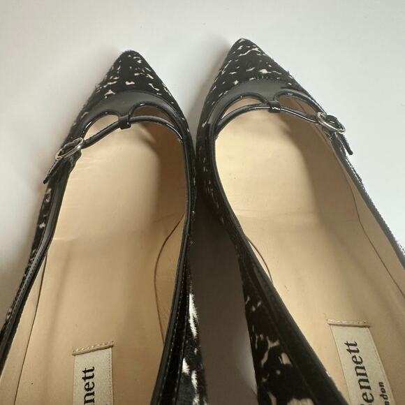LK Bennett Calf Hair Cow Print Heels Pumps Size EU 40 US 10 Women's - Picture 5 of 14